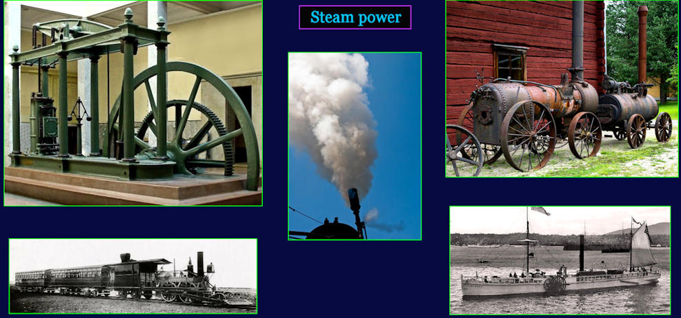 James Watt and steam power